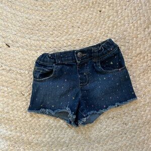 Garanimals splatter adjustable 4T cut off shorts denim jean